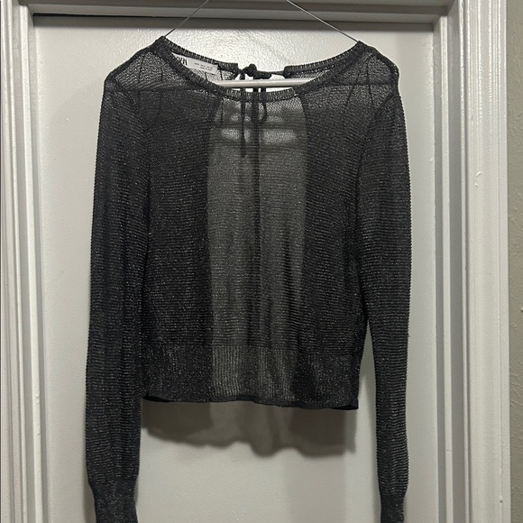 Zara Charcoal Gray Women's Sweater - Picture 3 of 5